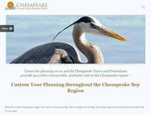 Tablet Screenshot of chesapeaketourplanner.com